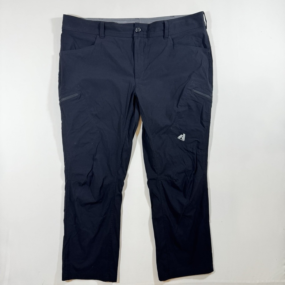 Eddie Bauer First Ascent Men's Black Nylon Cargo Hiking Pants 40x30 Gorpcore